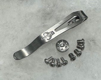 Titan Taschenclip mit Edelstahlschrauben Für Kershaw 2038 Iridium DuraLock Messer