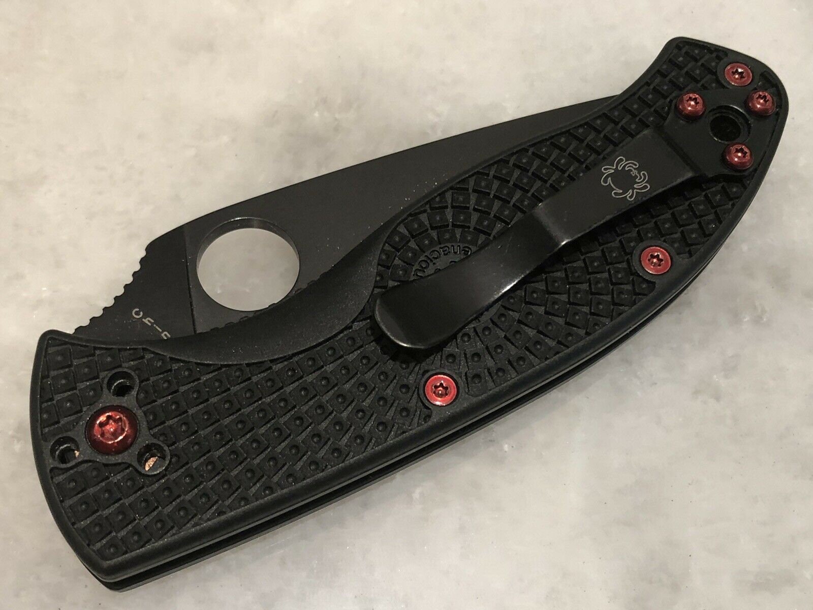 Red Torx Fasteners Red Torx Screws Set for Spyderco Tenacious Resilience Pocket Knife ...