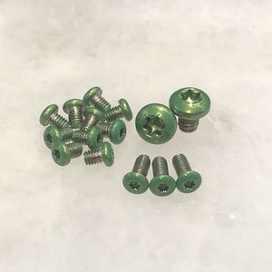 Translucent GR Screws Set For Ontario Rat 1 Knife Pivot Handle & Clip - 15pcs
