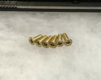 Parafusos de escala de latão sólido para modelos de suporte de faca Emerson Mini CQC-7 dos EUA