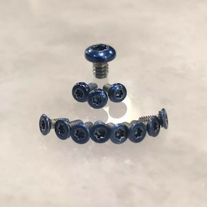 Translucent Blue Screws For Ontario Rat 2 Knife Pivot Scale & Pocket Clip 12pcs