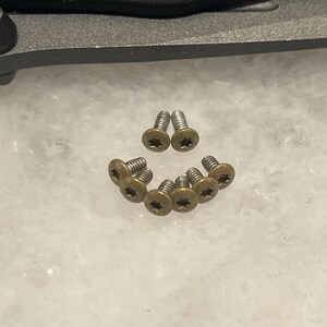 Gold Stainless Steel Torx Screws Set For Benchmade Mini Adamas A273 Knife 8pcs