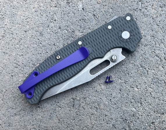 Purple Titanium Deep Carry Pocket Clip W/stainless Screws for