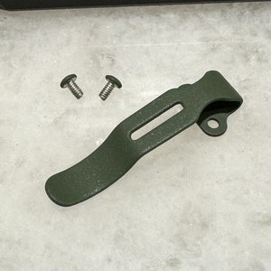 OD Green Steel Pocket Clip For Streamlight Wedge 88810 88811 XT 88812 Flashlight