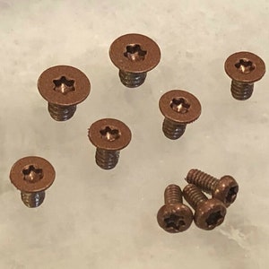 Copper Stainless Steel Torx Screws for Spyderco Paramilitary 2 G10 Knife - 9pcs