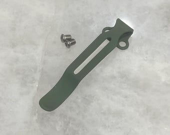 OD Green Steel Deep Carry Pocket Clip For Kershaw cqc-4kxl CQC-6K CQC-7K cqc-10k cqc-11k Knife Series