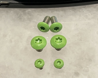 Zombie Green Screw Set For Spyderco Para 3 FRN Lightweight Knife C223PBK 6pcs