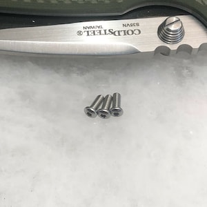 Stainless Steel Torx Screws For Cold Steel AD-15 Knife Folder Pocket Clip - 3pcs