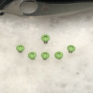 Zombie Green Stainless Screws For Spyderco Sage 1 Sage 2 Sage 5 FRN Handle Pivot