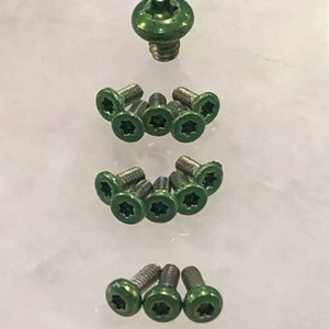 Translucent Green Screws For Ontario Rat 2 Knife Pivot Scale Pocket Clip 12pcs