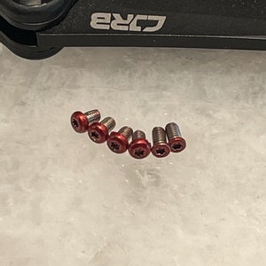 Rote Edelstahl Torx Schrauben für CJRB Crag Messerwaage und Taschenclip 6Stk