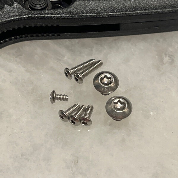 Stainless Torx Screws For Benchmade 527 Mini-Presidio Knife Pivot Scale & Clip