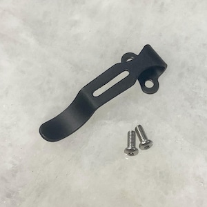 Black Steel Alloy Mini Deep Carry Pocket Clip For Cold Steel AD15 Knife