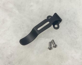 Black Steel Alloy Mini Deep Carry Pocket Clip For Cold Steel AD15 Knife