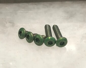 Green Replacement Handle & Pocket Clip Screws for Zero Tolerance ZT0450CF Knife