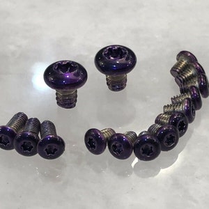Translucent Purple Screw Set For Ontario Rat 1 Knife Pivot Handle & Clip - 15pcs