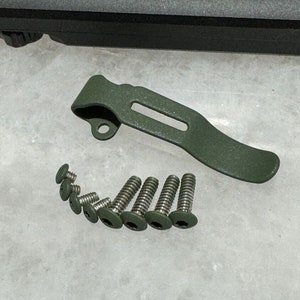 OD Green Pocket Clip & Torx Screws Set For Streamlight Wedge 88810 88811 XT 88813 Flashlight