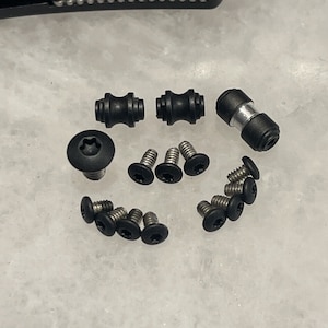 Black Stainless Screws, Aluminum Thumb Stud & Standoff For Benchmade 940-2 Knife