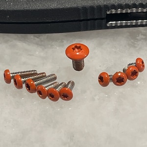 Rescue Orange Stainless Screw For Benchmade Mini Griptilian 555 556 557 Knife