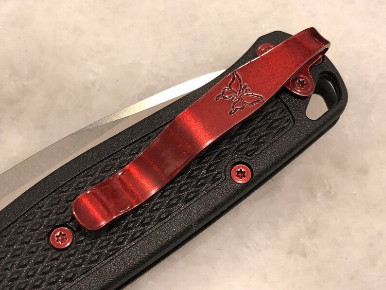 RED Titanium Clip & Screws Set for Benchmade Bugout 535BK Etsy