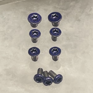Blurple Stainless Torx Screws Set For Paramilitary 2 G10 Knife 9pcs