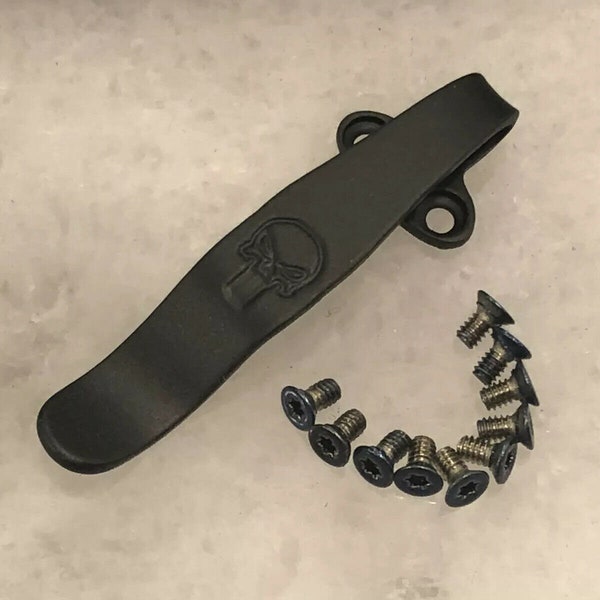 Titanium Deep Pocket Clip & Screw Set For Benchmade Osborne 940-1 940-2 Knife