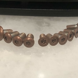 Flat Copper Screws Set For Spyderco Tenacious and Resilience Pocket Knife 10pcs