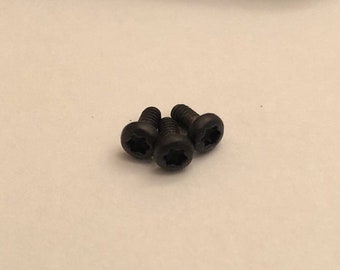 Matte Black Replacement Torx Screws For Spyderco Delica 4 FRN Pocket Clip