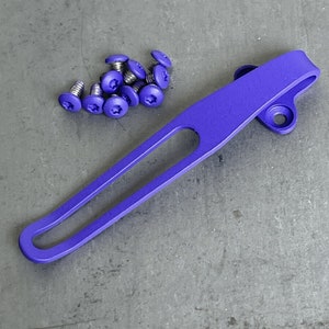 Titanium Deep Pocket Clip & Handle Screws For Benchmade Bugout 535 Bailout 537