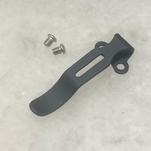 Black Steel Deep Pocket Clip For Kershaw CRYO 2 & Thermite Knife