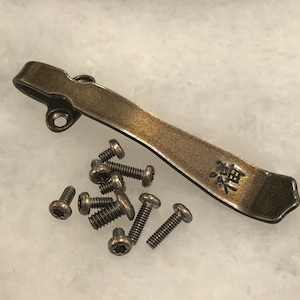 Gold Titan Deep Pocket Clip Schraube Set Benchmade Mini Griptilian 555 556 557