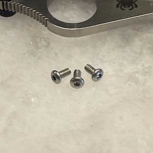 Stainless Steel Screws For Spyderco Para 3 G10 Paramilitary 2 Knife Pocket Clip