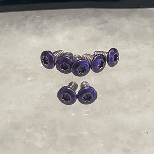 Purple Stainless T6 Torx Screws For Kershaw 9000 Livewire Knife Scale & Clip