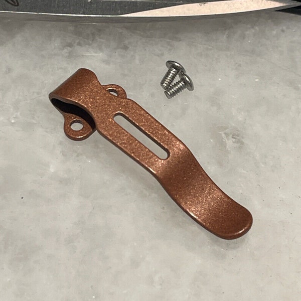 Flat Copper Pocket Clip For Benchmade Bugout 535 533 Mini Osborne 945 940 Knife