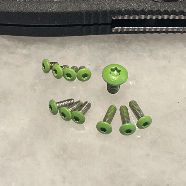 Zombie Green Stainless Screws For Benchmade Mini Griptilian 555 556 557 Knife