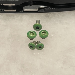 Green Stainless Torx Screws For Spyderco Lil’Native Compression Lock Knife 5pcs