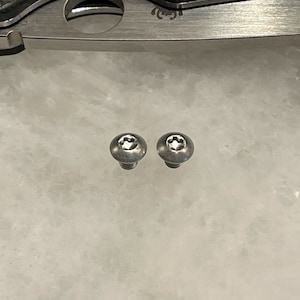 Stainless Steel Pivot Screws Set For Spyderco Smock C240CFP Pocket Folding Knife