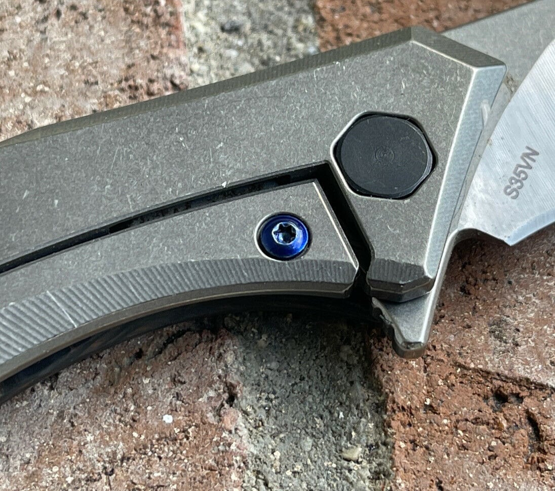 BOLEXINO ダブルハンドル 高炭素ステンレススチールブレード ゼロトレランス ZT0460 ナイフハンドル & ポケットクリップ用ブルー