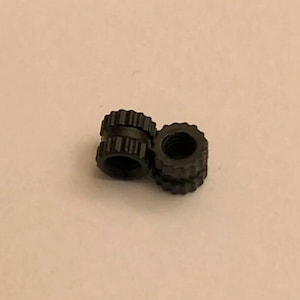 Matte Black Standoff Spacers Replacement for Spyderco Military Folder (Set of 2)