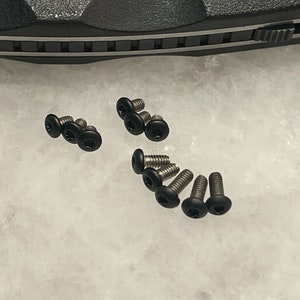 Black Stainless Steel Screws For Benchmade Barrage 580 583 Nylon Handle Knife