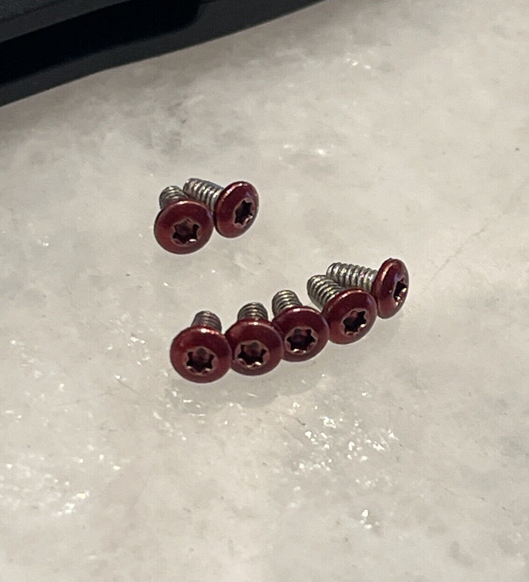 Red Torx Fasteners Red Stainless Steel T6 Torx Screws for Kershaw 9000 Livewire Knife ...