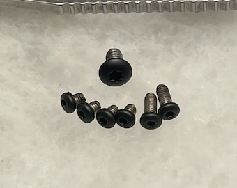 Black Stainless Screw Set For Andrew Demko 20.5 Knife Pivot, Scale & Pocket Clip