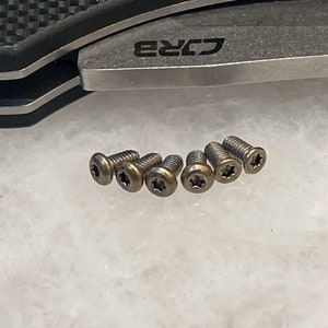 Golden Bronze Stainless Torx Screws For CJRB Kicker Rampart Knife Scale & Clip