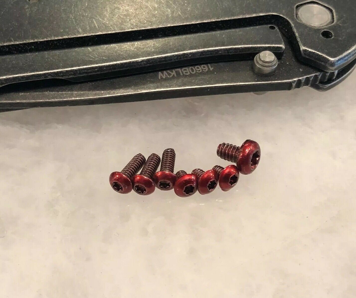 Translucent RED Screws Set for Kershaw 1660 Framelock Leek Etsy