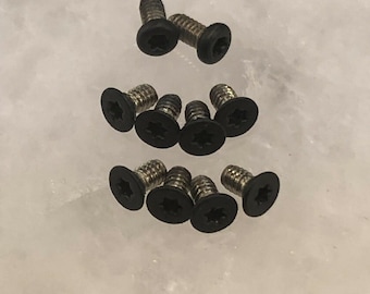 Juego de tornillos negros planos para tornillos de clip de manija Benchmade Bugout 535 y Bailout 537