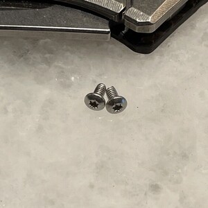 Rostfri Torx-skruv för fickklämma Nolltolerans ZT0450 ZT0460 ZT0808 ZT0452 bild 1