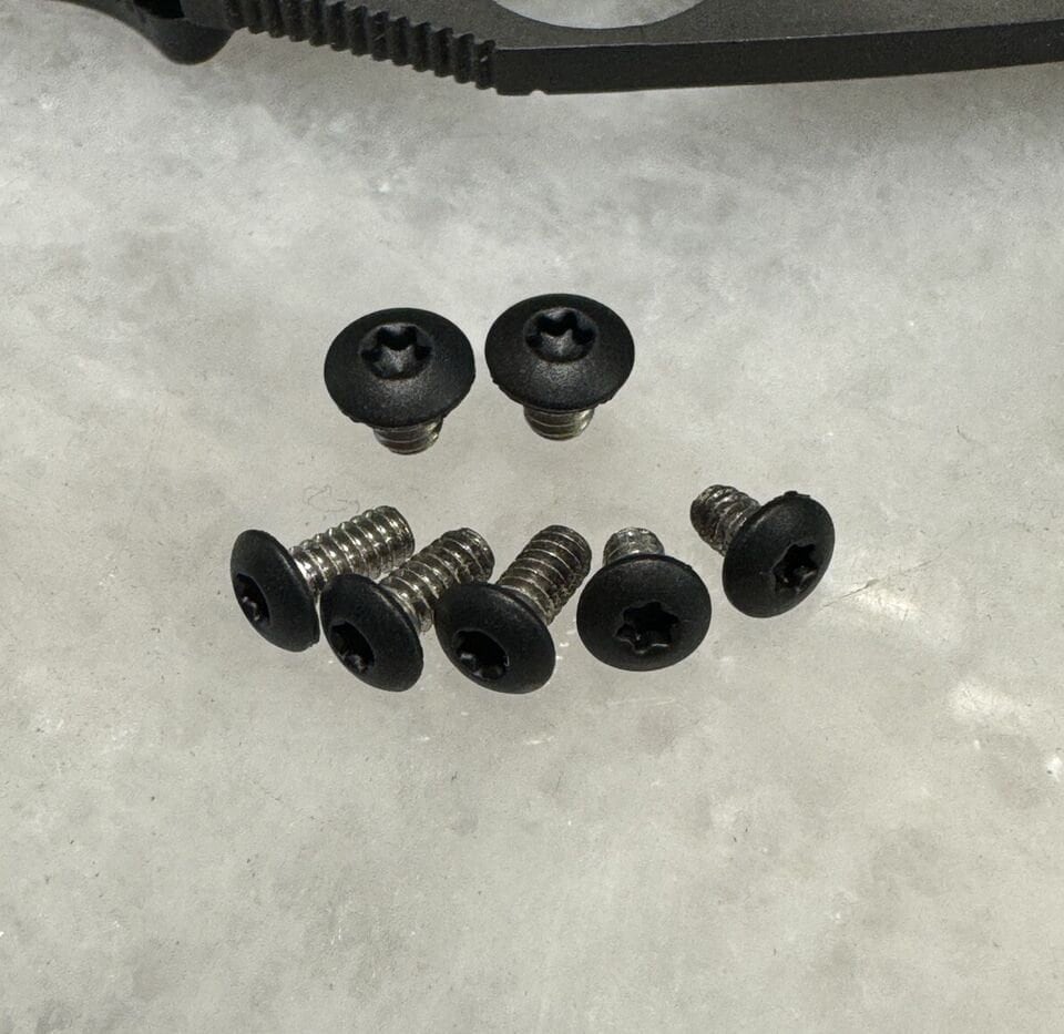 Black Stainless Torx Screws For Spyderco Manix 2 LW FRN Lightweight Knife 7pcs