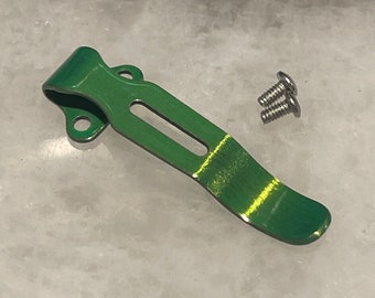 Clip de bolsillo verde translúcido para cuchillos Benchmade Bugout 535 Osborne 945 940