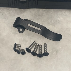 Black Pocket Clip & Torx Screws Set For Streamlight Wedge 88810 88811 XT Flashlight
