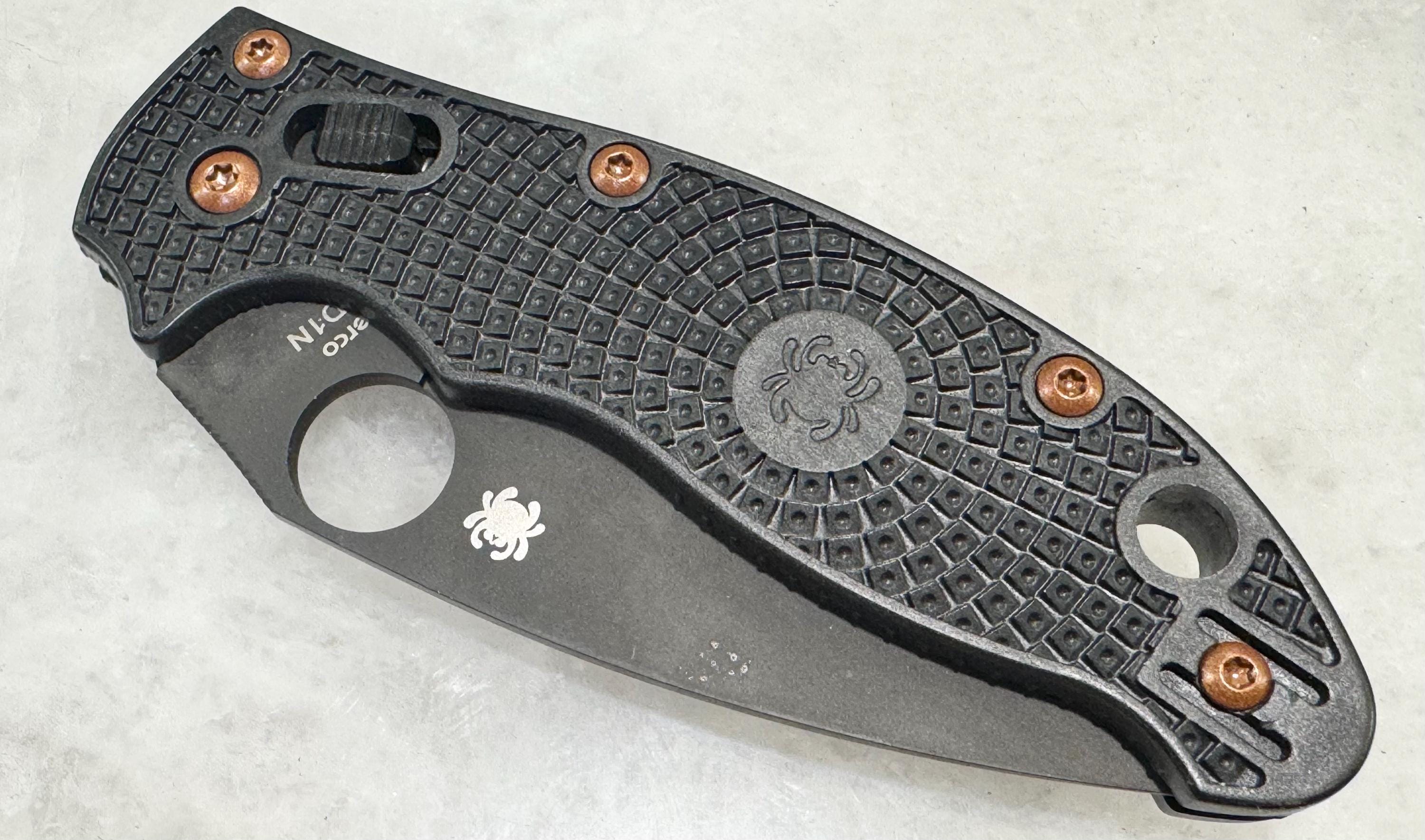 Spyderco Manix 2 FRN 軽量ナイフ用スチールワイヤー ディープポケット 
